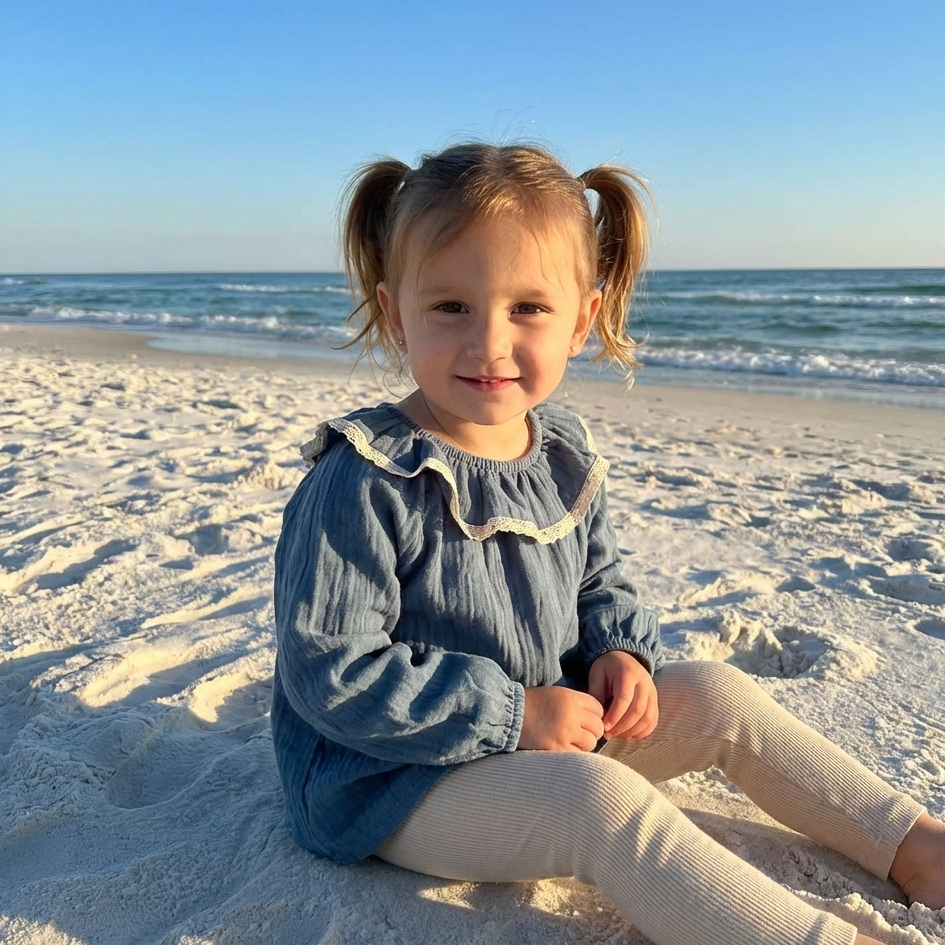 Camisa gasa con volado