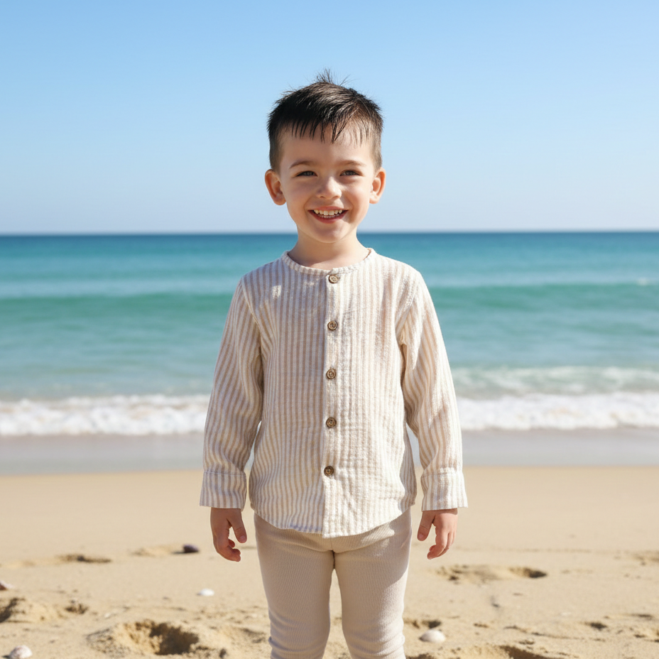 Camisa manga larga Lino