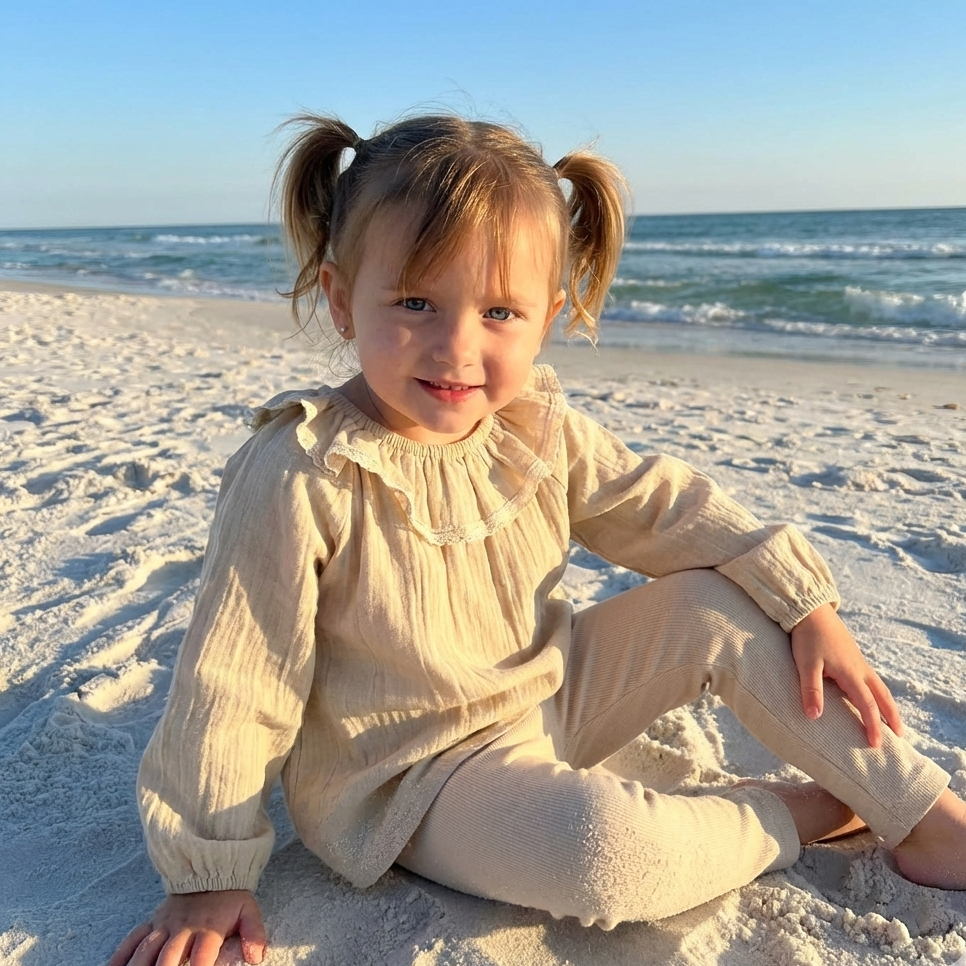 Camisa gasa con volado