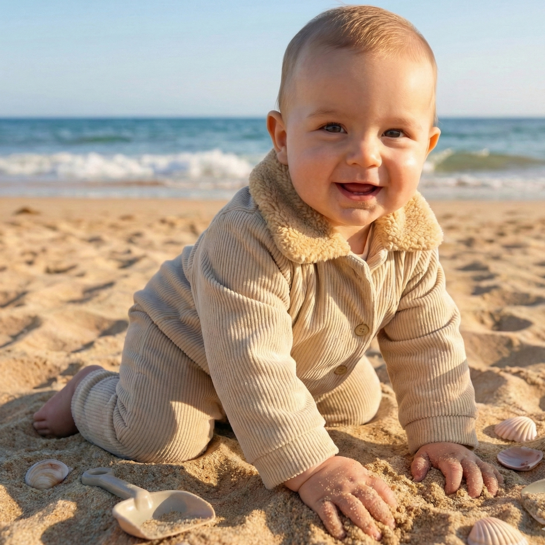 Enterito de plush y corderoy